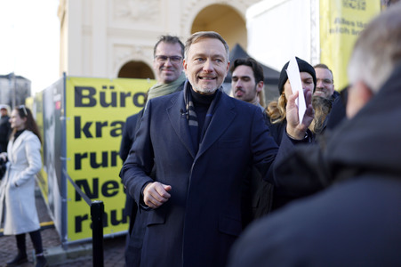 Wahlkampfauftakt der FDP zur Bundestagswahl 2025 in Potsdam