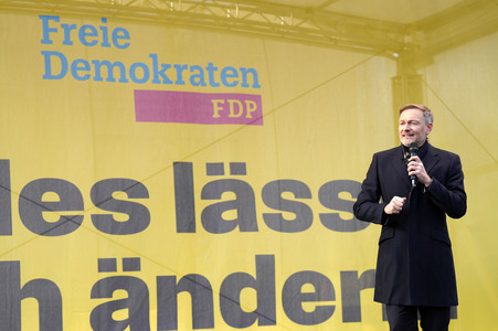 Wahlkampfauftakt der FDP zur Bundestagswahl 2025 in Potsdam