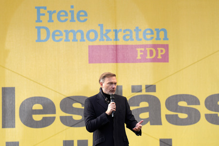 Wahlkampfauftakt der FDP zur Bundestagswahl 2025 in Potsdam