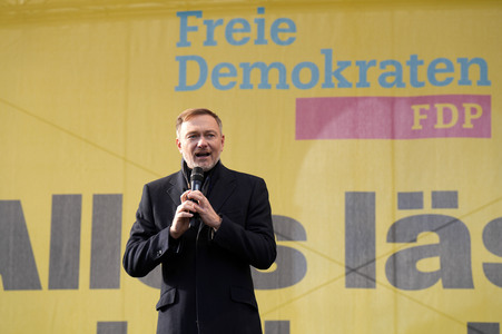 Wahlkampfauftakt der FDP zur Bundestagswahl 2025 in Potsdam