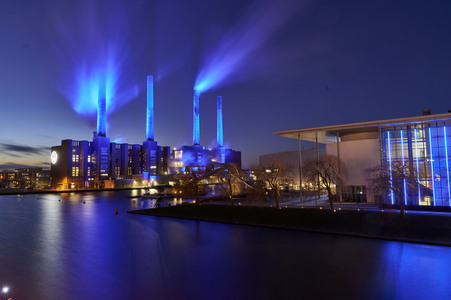 VW Autostadt Illumination in Wolfsburg