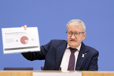 Bundespressekonferenz 15 Jahre katholischer Missbrauchsskandal in Berlin