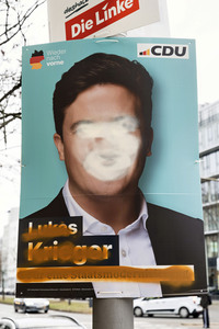 Wahlplakate zur Bundestagswahl 2025 in Berlin