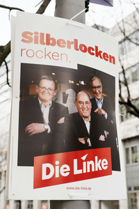 Wahlplakate zur Bundestagswahl 2025 in Berlin