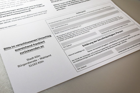 Symbolfoto Wahlbenachrichtigung