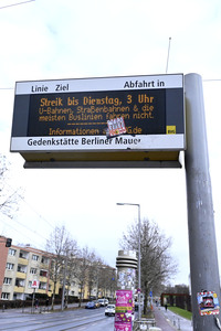 Erster Warnstreik im Berliner Nahverkehr