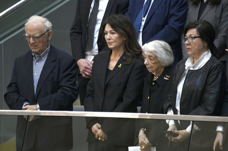 Sonderveranstaltung im Bundestag anlässlich des Tages des Gedenkens an die Opfer des Nationalsozialismus in Berlin