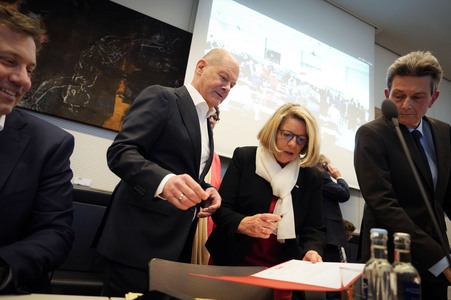 Fraktionssitzung der SPD-Bundestagsfraktion in Berlin