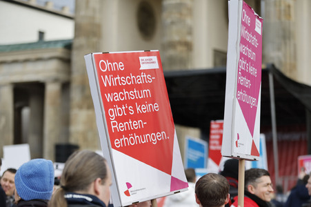 Demonstration der Wirtschaftsverbände in Berlin
