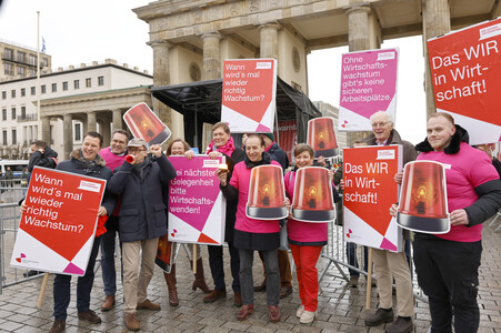 Demonstration der Wirtschaftsverbände in Berlin