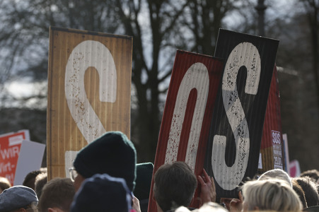 Demonstration der Wirtschaftsverbände in Berlin