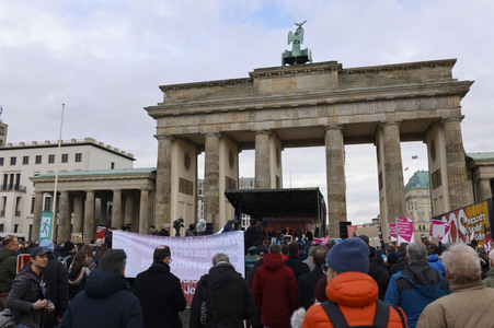 Demonstration der Wirtschaftsverbände in Berlin