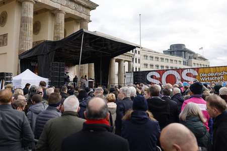 Demonstration der Wirtschaftsverbände in Berlin