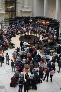 Radioshow mit Sahra Wagenknecht in Berlin