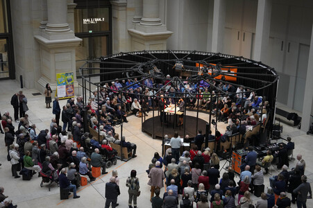 Radioshow mit Sahra Wagenknecht in Berlin
