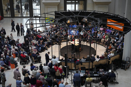 Radioshow mit Sahra Wagenknecht in Berlin