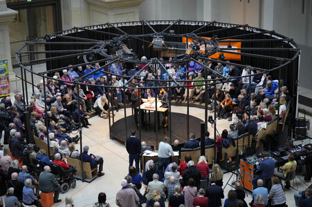 Radioshow mit Sahra Wagenknecht in Berlin