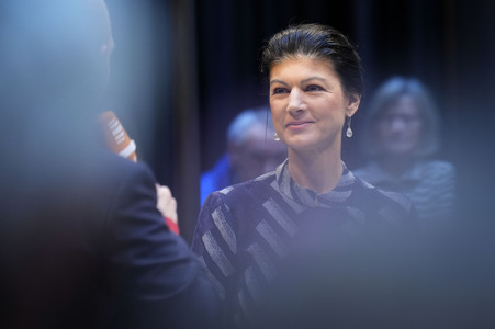 Radioshow mit Sahra Wagenknecht in Berlin