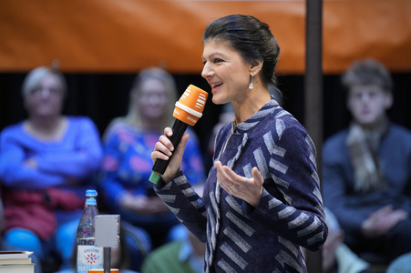 Radioshow mit Sahra Wagenknecht in Berlin