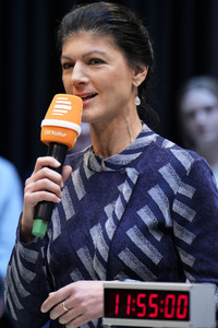 Radioshow mit Sahra Wagenknecht in Berlin