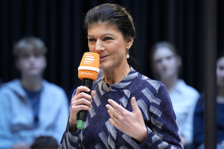 Radioshow mit Sahra Wagenknecht in Berlin