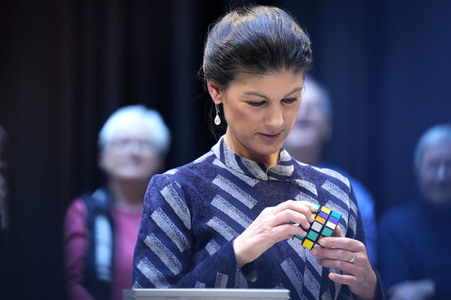 Radioshow mit Sahra Wagenknecht in Berlin