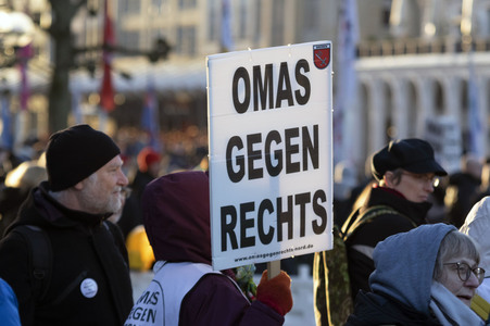 Demonstration gegen die AfD in Hamburg