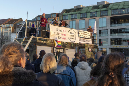 Demonstration gegen die AfD in Hamburg