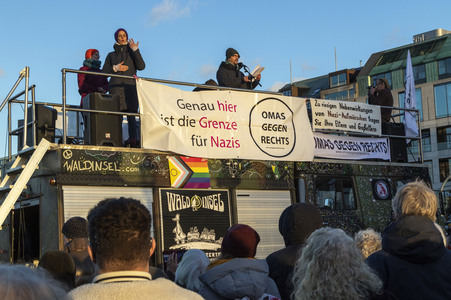 Demonstration gegen die AfD in Hamburg
