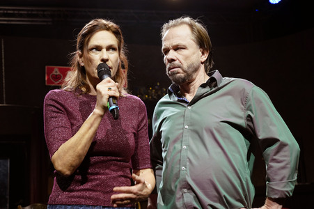 Theaterprobe 'Keiner hat gesagt, dass Du ausziehen sollst' in Berlin