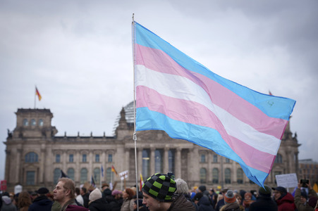 Demonstration 'Rettet die Brandmauer!' in Berlin