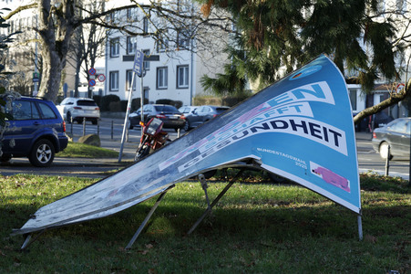 Vandalismus an Wahlplakaten in Bonn