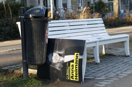 Vandalismus an Wahlplakaten in Bonn