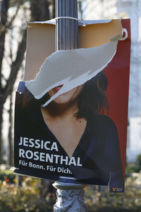 Vandalismus an Wahlplakaten in Bonn