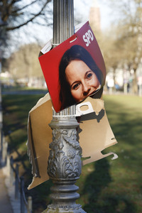 Vandalismus an Wahlplakaten in Bonn