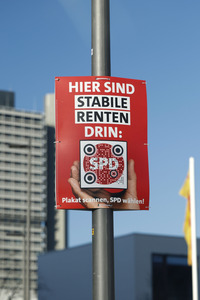 Wahlplakate zur Bundestagswahl 2025 in Bonn