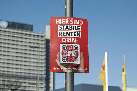 Wahlplakate zur Bundestagswahl 2025 in Bonn