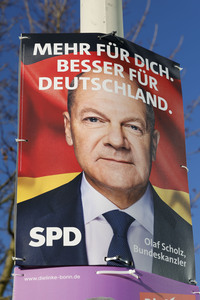 Wahlplakate zur Bundestagswahl 2025 in Bonn