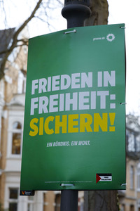 Wahlplakate zur Bundestagswahl 2025 in Bonn