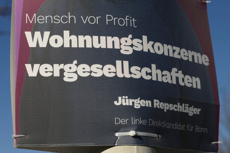 Wahlplakate zur Bundestagswahl 2025 in Bonn