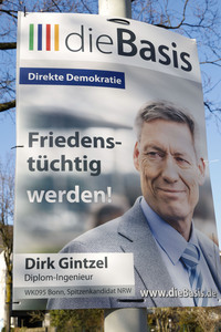 Wahlplakate zur Bundestagswahl 2025 in Bonn