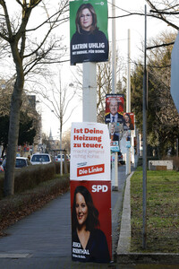Wahlplakate zur Bundestagswahl 2025 in Bonn