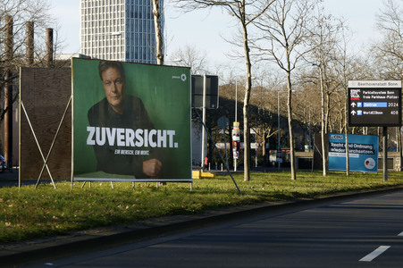 Wahlplakate zur Bundestagswahl 2025 in Bonn