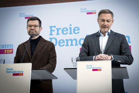 Pressekonferenz nach den Gremiensitzungen der FDP in Berlin