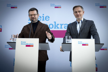 Pressekonferenz nach den Gremiensitzungen der FDP in Berlin