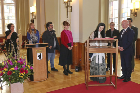 Eintrag der Berlinale-Jury in das Gästebuch von Berlin, Berlinale 2025