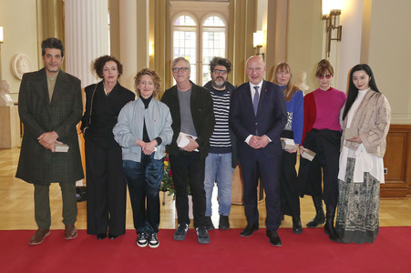 Eintrag der Berlinale-Jury in das Gästebuch von Berlin, Berlinale 2025