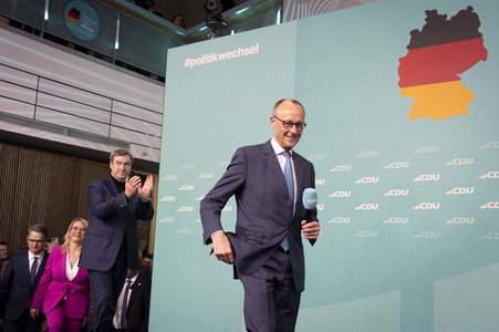 Wahlabend der CDU nach der Bundestagswahl 2025 in Berlin