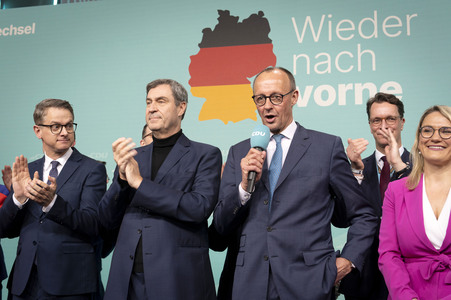 Wahlabend der CDU nach der Bundestagswahl 2025 in Berlin