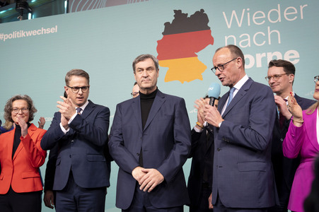 Wahlabend der CDU nach der Bundestagswahl 2025 in Berlin
